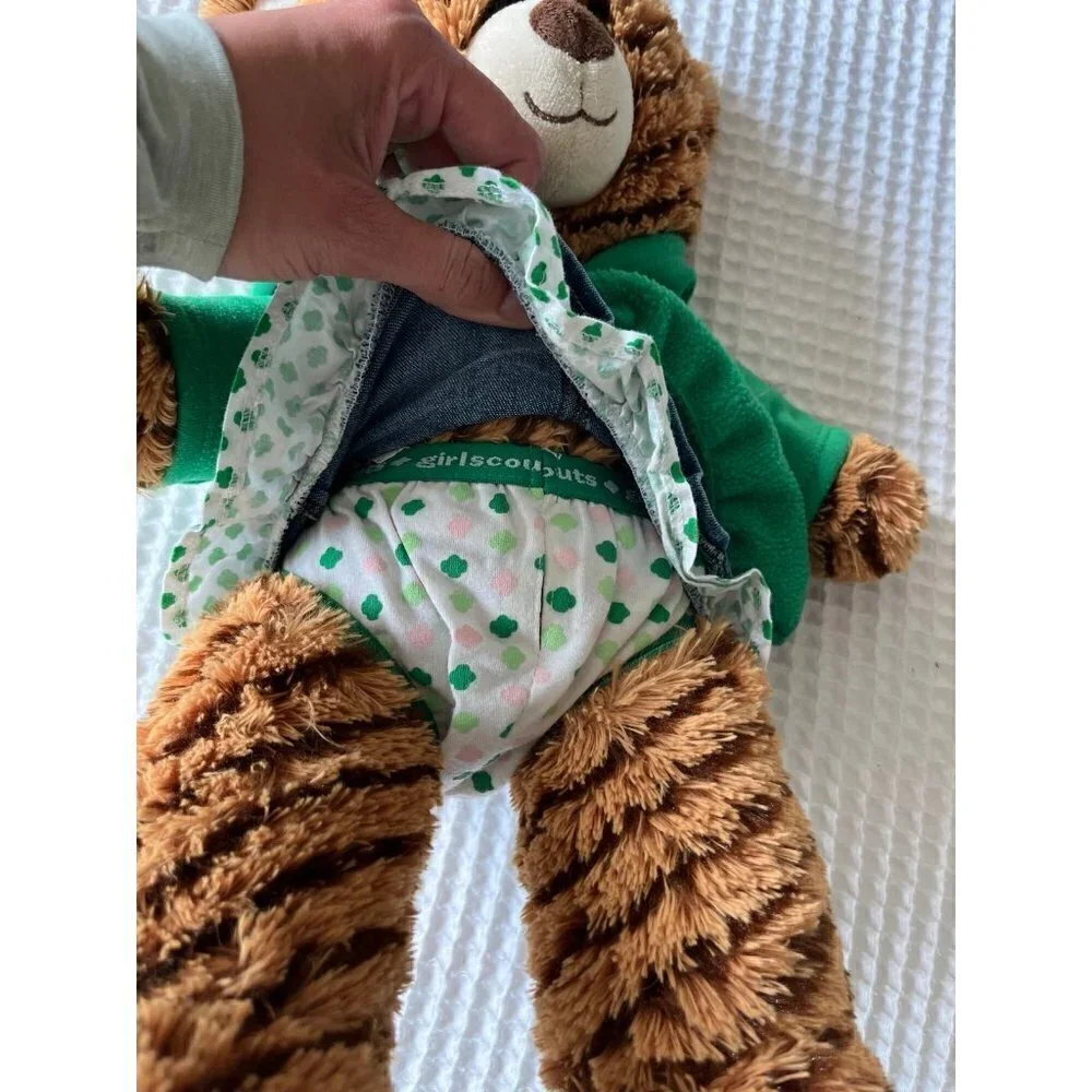 Build-A-Bear coconut Carmel Cookie Bear Girl Scout Stuffed Animal